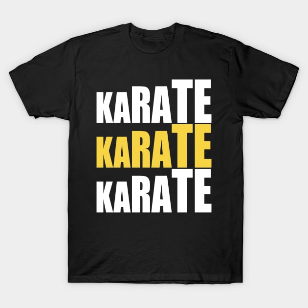 Karate Karate Karate T-Shirt by fishbiscuit